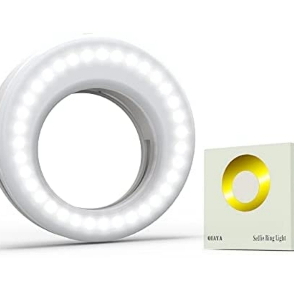 QIAYA SELFIE RING LIGHT•CLIPS TO YOUR PHONE, COMPUTER, OR TABLET - Picture 7 of 12